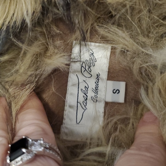 Tasha Polizzi Luxe Faux Fur Faux Suede Vest Women’s Size S - Picture 5 of 7